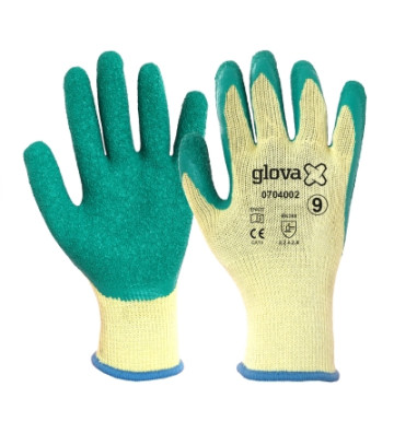LUVA LATEX VERDE C/SUP....