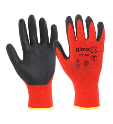 LUVA NYLON REVEST. NITRILO...